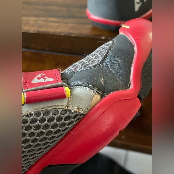 PLAE, size 13 little kid, red and gray velcro zero drop reinforced toe shoes - Picture 7 of 8